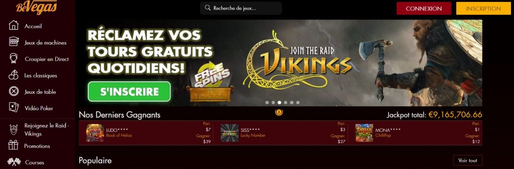Bonus BeVegas Casino